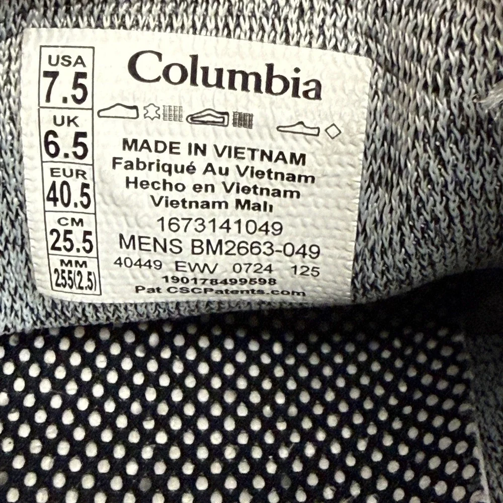 Columbia PFG Shoes Mens Size 7.5 Beige Slip On Water Resistant Casual BM2663-049